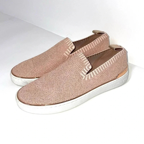 MICHAEL Michael Kors Women's Skyler Slip-On Sneakers Rose Gold Size 9 - Picture 1 of 8
